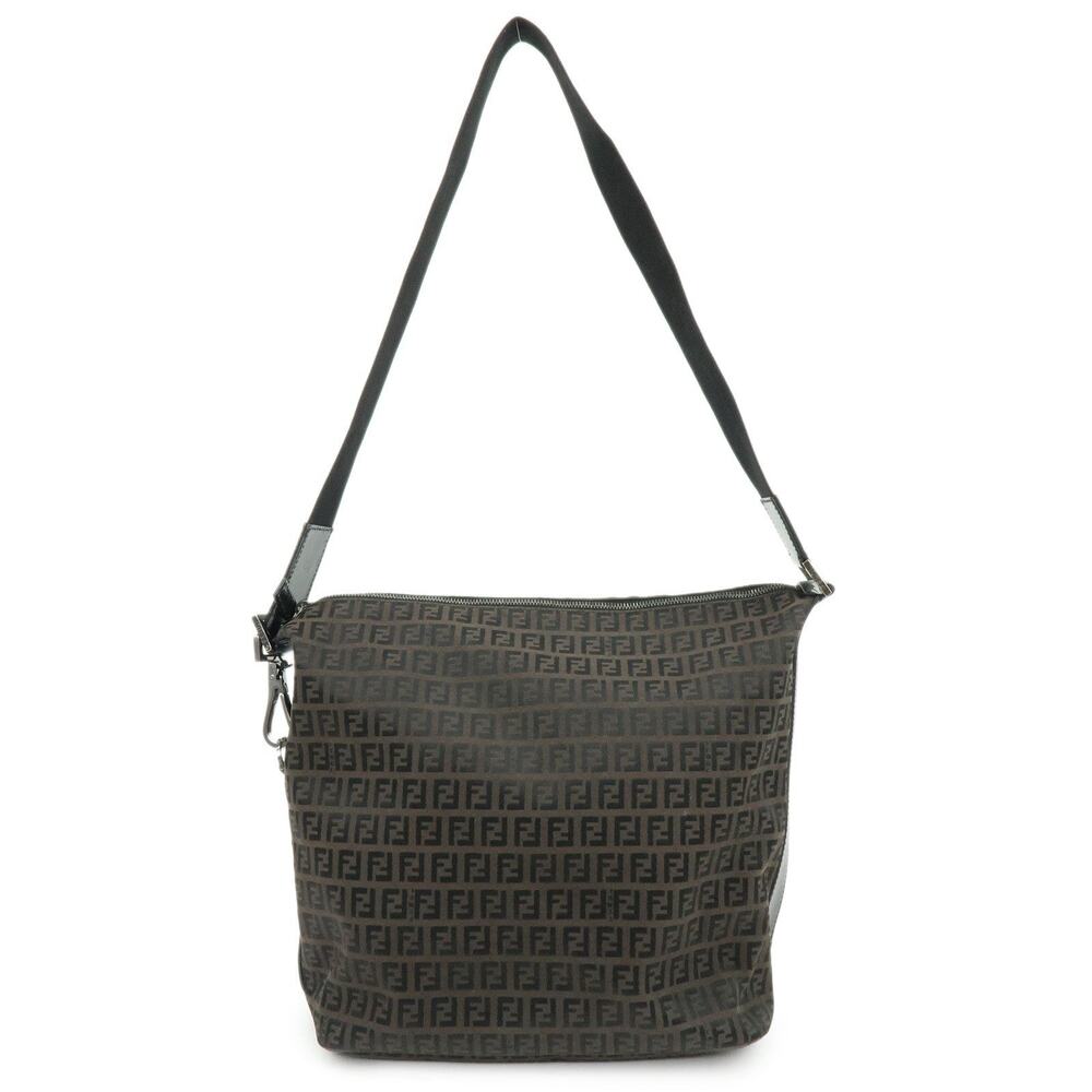 Fendi Zucca Shoulder Bag Brown